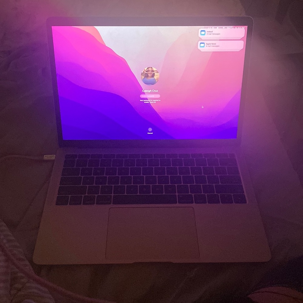 Rose gold mac book